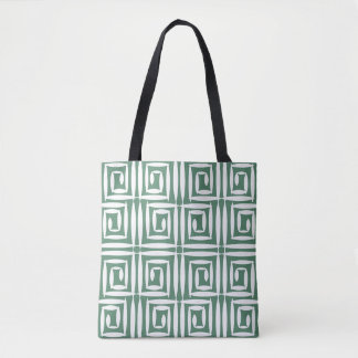 Tote Bag Polygones géométriques Vintage Motif sans fil