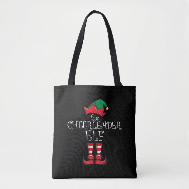Tote Bag Pom-pom girl Elfe Matching Family Christmas Pajama (Devant)