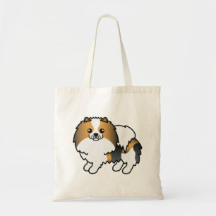 Tote Bag Poméranien Tricolore Hound Chien de Dessin Animé M