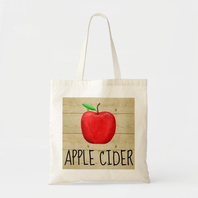Tote Bag Pomme rouge Cider (Devant)
