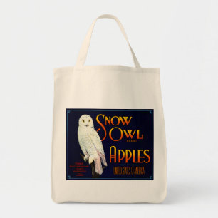 Tote Bag Pommes de Chouette des neiges