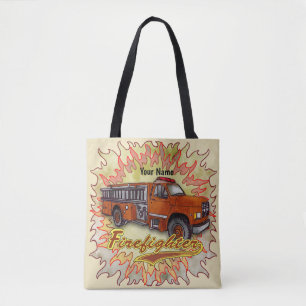Tote Bag Pompier de camion de pompiers furieux