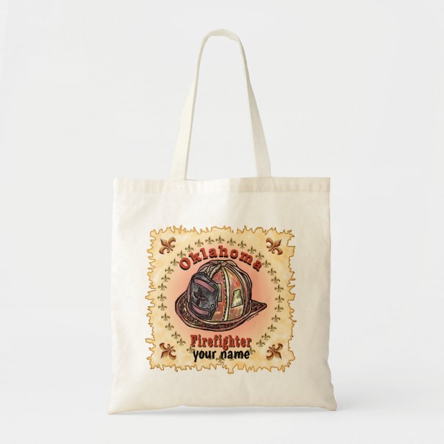 Tote Bag Pompier Oklahoma (Devant)