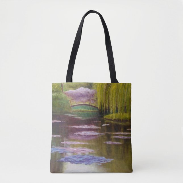 Tote Bag Pont sur le Pond Fourre-tout de Monet (Devant)