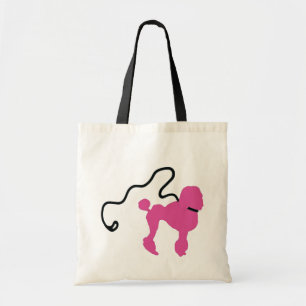 Tote Bag Poodle et poitrine rose Felt 50