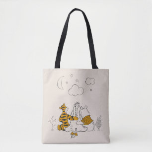 Tote Bag Pooh, Eeyore et Tigger  Regarder le ciel