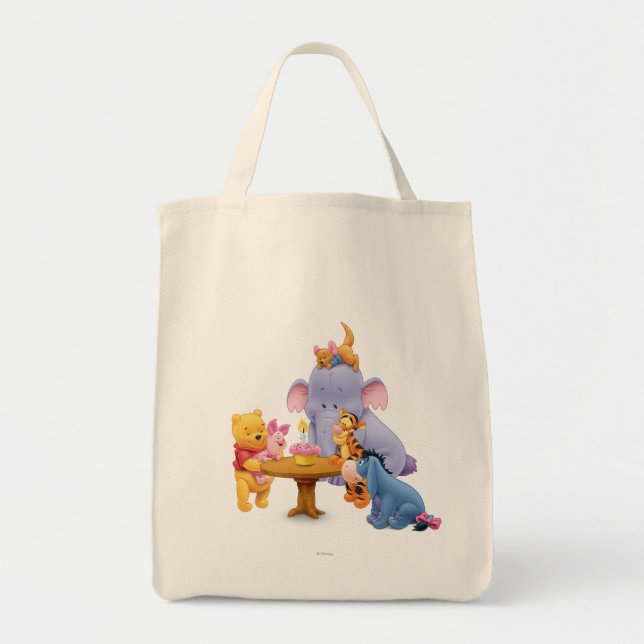 Tote Bag Pooh et amis Anniversaire (Devant)