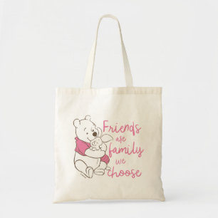 Tote Bag Pooh et Piglet  Les amis sont la famille que nous 