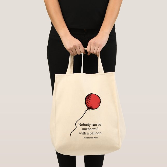 Tote Bag Pooh | Personne ne peut être déjoué avec un ballon (Devant (produit))