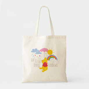 Tote Bag Pooh   Sun & Rain Apporte Rainbows Citation