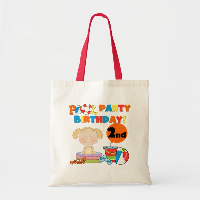 Tote Bag Pool Party 2e anniversaire Tshirts et cadeaux (Devant)