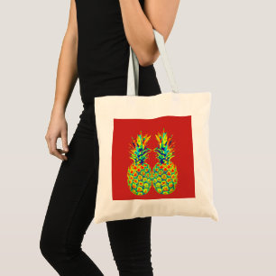 Tote Bag Pop Art ananas