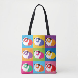 Tote Bag Pop Art Guinea Pigs