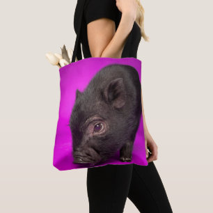 Tote Bag Porc noir de bébé