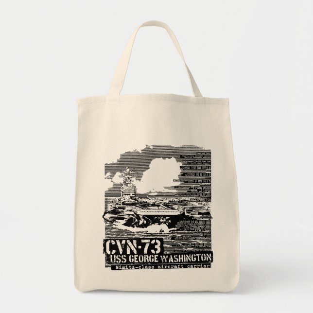 Tote Bag Porte-avions George Washington (Devant)