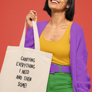 Tote Bag Porter Tout Ce Drôle J'Ai Besoin Drôle Quirky Mode