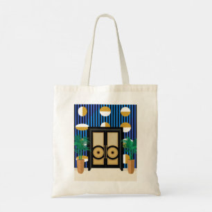 Tote Bag Portes sont mon jambage Art Déco Bloc de Couleur