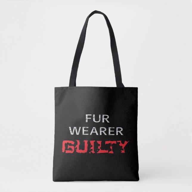 Tote Bag Porteur de fourrure coupable (Devant)