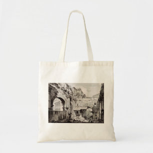 Tote Bag Portique d'Octavie Rome Art en Noir et Blanc