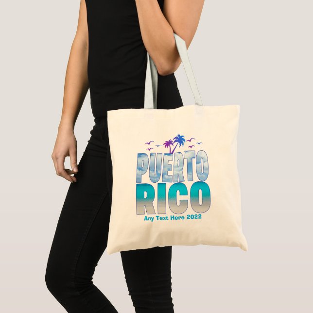 Tote Bag Porto Rico Summer Vacation Souvenirs Family 2022 (Devant (produit))