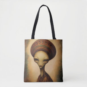 Tote Bag Portrait Alien antique