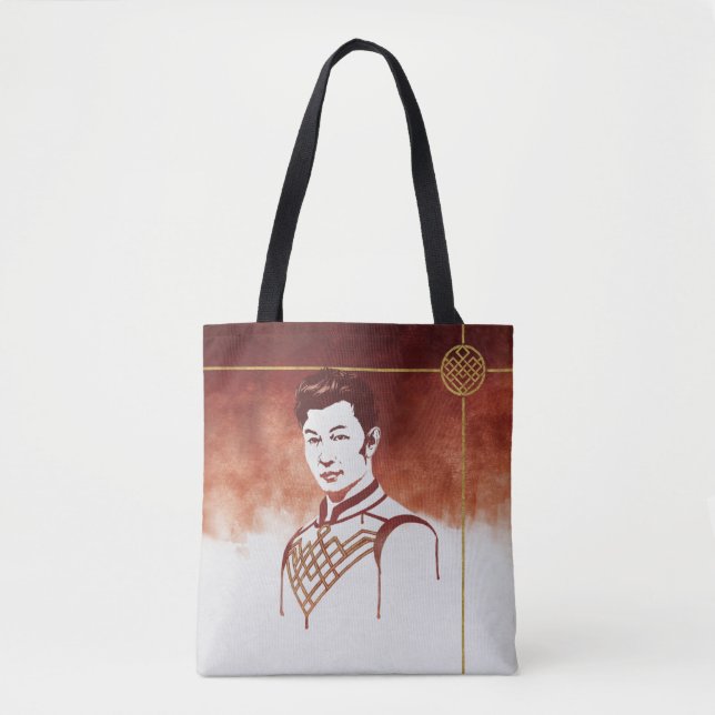 Tote Bag Portrait d'aquarelle Shang-Chi (Devant)