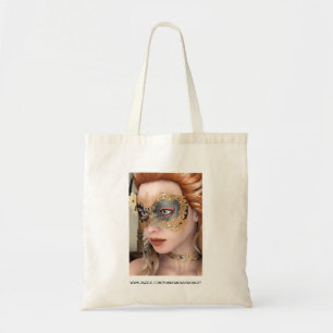Tote Bag Portrait d'Art Élégant de Mascarade Vénitienne
