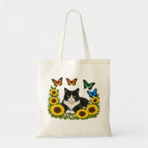 Portrait de chat smoking couronne de tournesol mig
