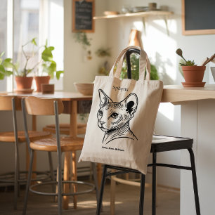 Tote Bag Portrait de chat Sphynx