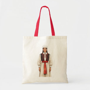 Tote Bag Portrait de costume albanais traditionnel Patrim