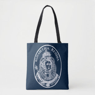 Tote Bag Portrait de coupe de bois de la reine Elizabeth I