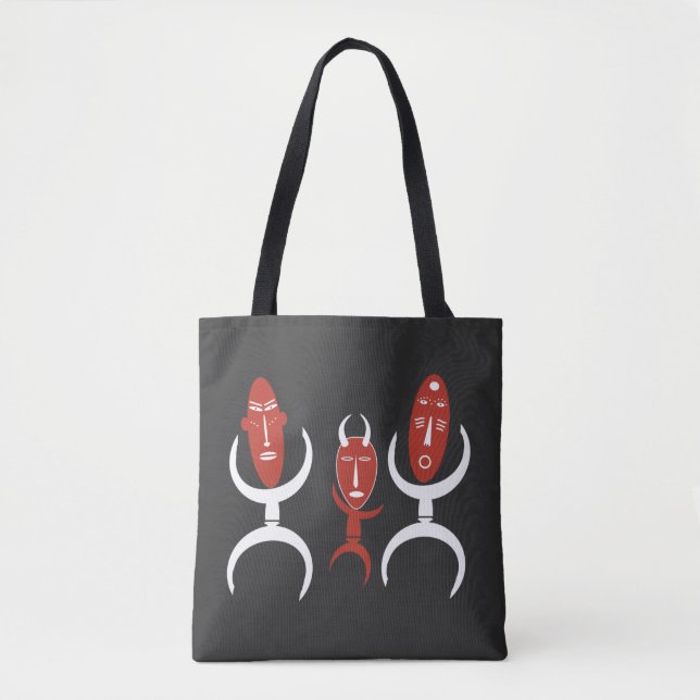 Tote Bag portrait de danse tribale Abstraite africaine (Devant)