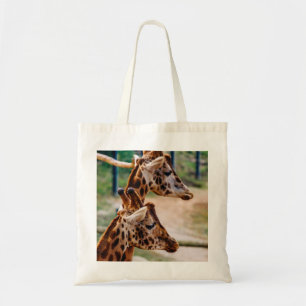 Tote Bag Portrait de duo de girafe