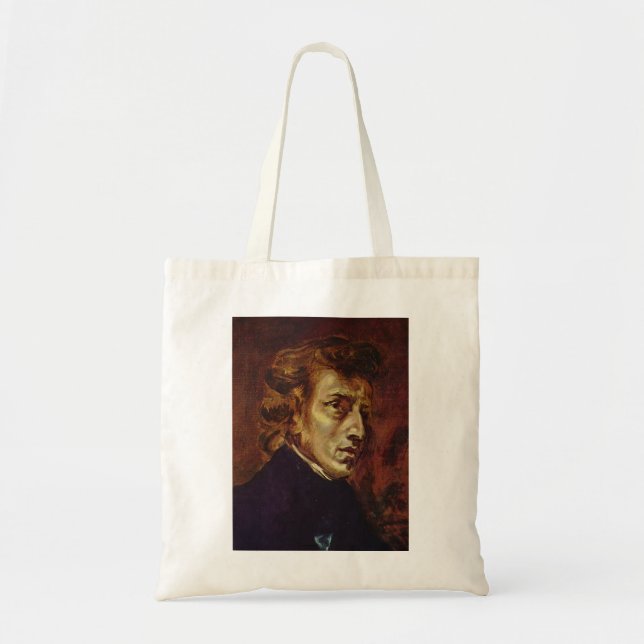 Tote Bag Portrait de Frederic Chopin par Eugene Delacroix (Devant)