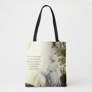 Tote Bag Portrait de Jane Austen + citation