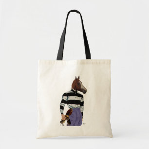 Tote Bag Portrait de jockey de course de chevaux