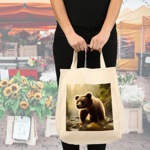 Tote Bag Portrait de la faune de l'ours Brown
