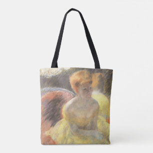 Tote Bag Portrait de Lydia au théâtre par Mary Cassatt