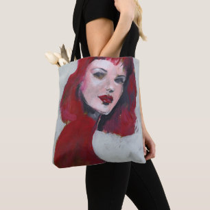 Tote Bag Portrait de marché des changes - rouge