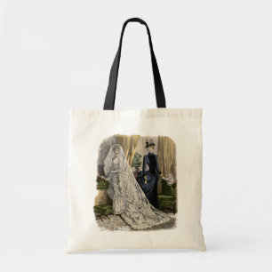 Tote Bag Portrait de mariage vintage de la mariée victorien