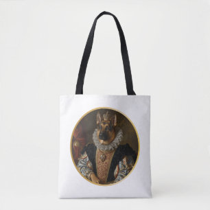 Tote Bag Portrait de reine de la Renaissance Berger Alleman