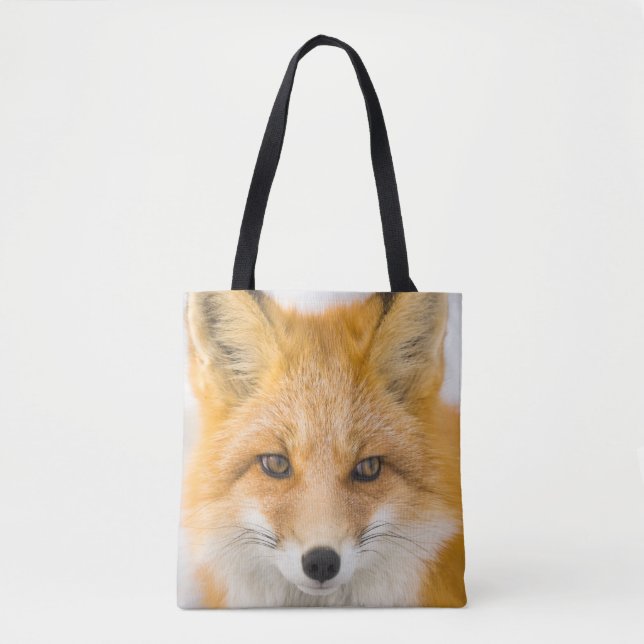 Tote Bag Portrait de renard roux (Devant)