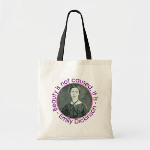 Tote Bag Portrait d'Emily Dickinson avec la citation