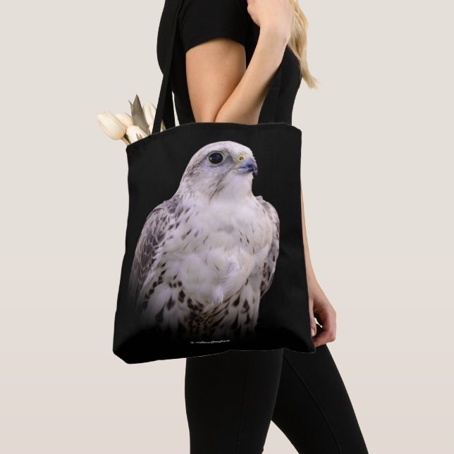 Tote Bag Portrait d'un Faucon Saker curieux (De près)