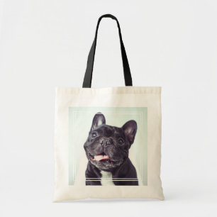 Tote Bag Portrait d'un joyeux Bulldog français