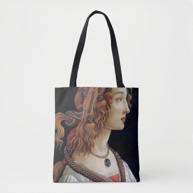 Tote Bag Portrait d'une dame, Sandro Botticelli (Devant)
