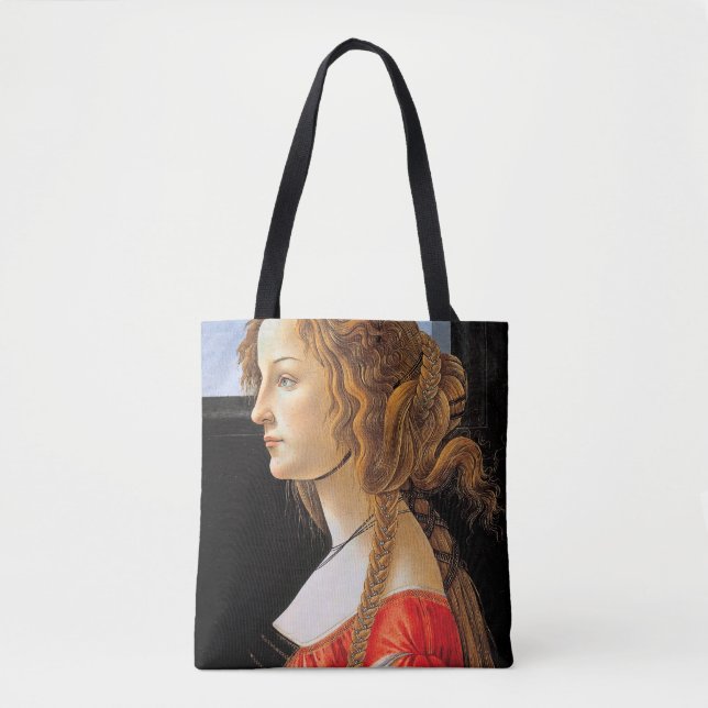 Tote Bag Portrait d'une dame, Sandro Botticelli (Devant)