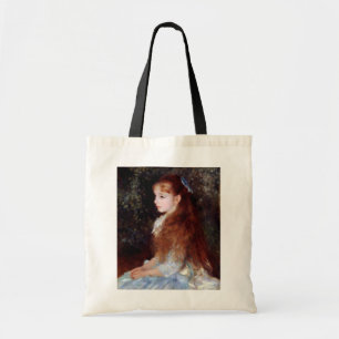 Tote Bag Portrait d'une fille au ruban bleu, Renoir