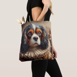 Tote Bag Portrait pour animaux Hamlet Cavalier King Charles