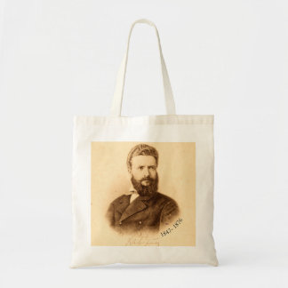 Tote Bag Portrait vintage de Hristo Botev, patriote bulgare